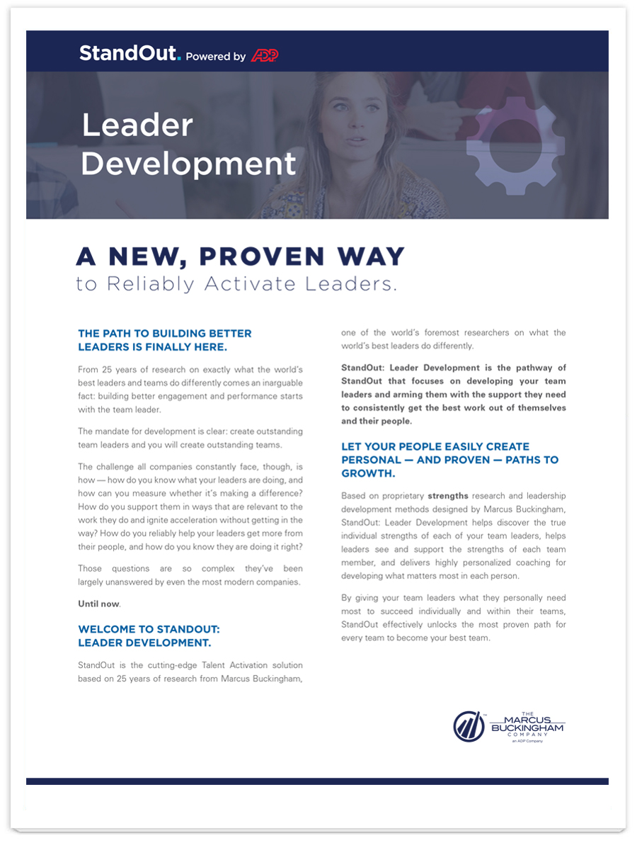 Strengths Based Leadership Pdf