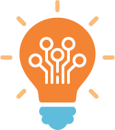 Illustration of lightbulb.